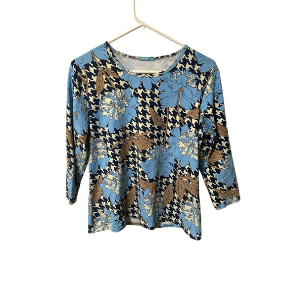 J. McLaughlin Catalina Cloth Top Floral Womens Large - Picture 1 of 4
